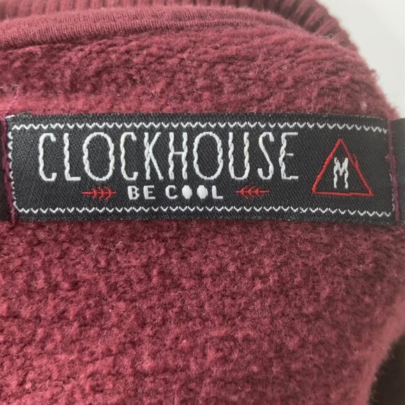 Hamptons Wellness Club Burgundy Cropped Crew Neck Sweatshirt M Spellout Cozy - Picture 8 of 11